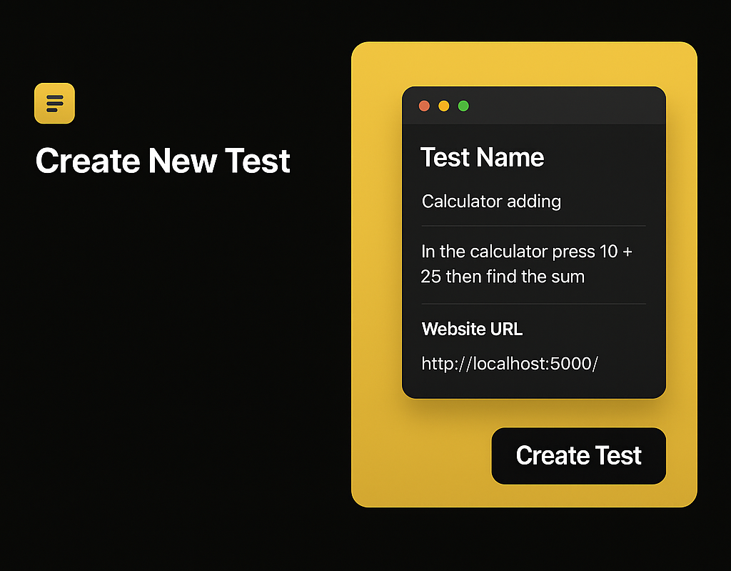 Turns natural language prompts into robust, runnable tests
